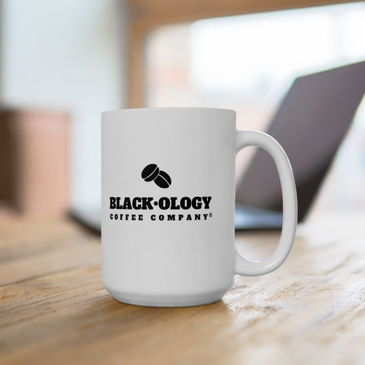 White Blackology Coffee Mug