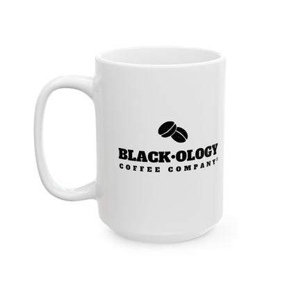 White Blackology Coffee Mug