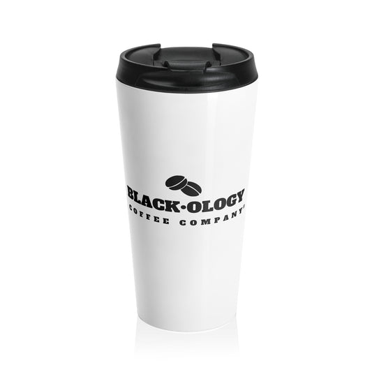 White Blackology Stainless Steel Travel Mug